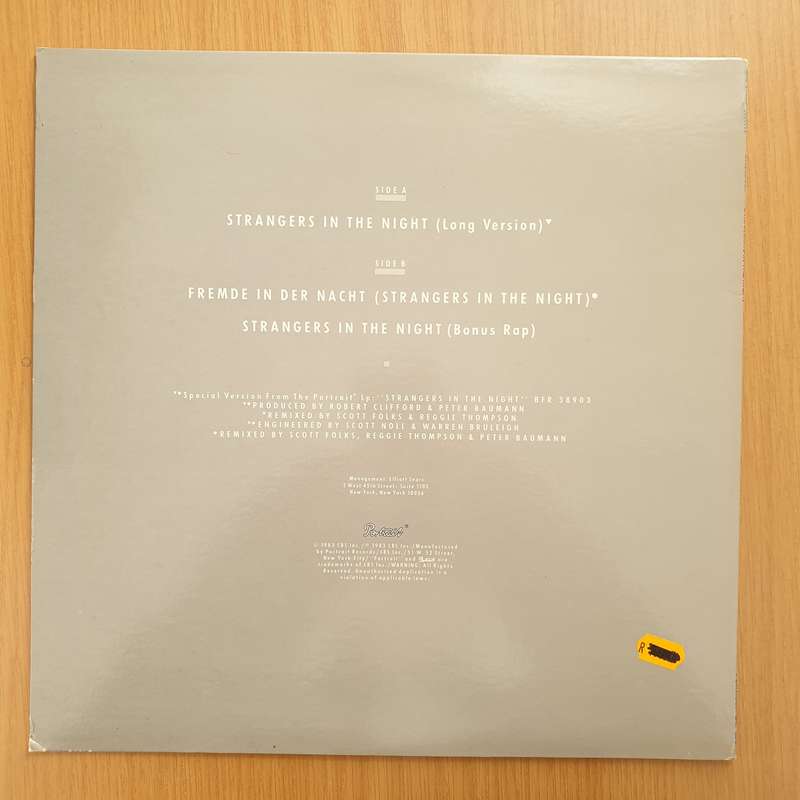 Baumann  Strangers In The Night  Vinyl LP Record - Very-Good+ Quality (VG+) (verygoodplus)