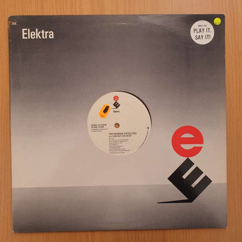 The Georgia Satellites  All Over But The Cryin  Vinyl LP Record - Very-Good+ Quality (VG+) ...