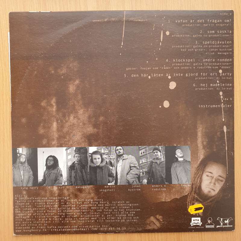 Kung Henry (Den Värsta)  Klockspel  Vinyl LP Record - Very-Good+ Quality (VG+) (verygoodplus)