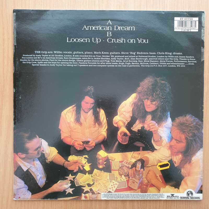 The Grip  American Dream  Vinyl LP Record - Very-Good+ Quality (VG+) (verygoodplus)