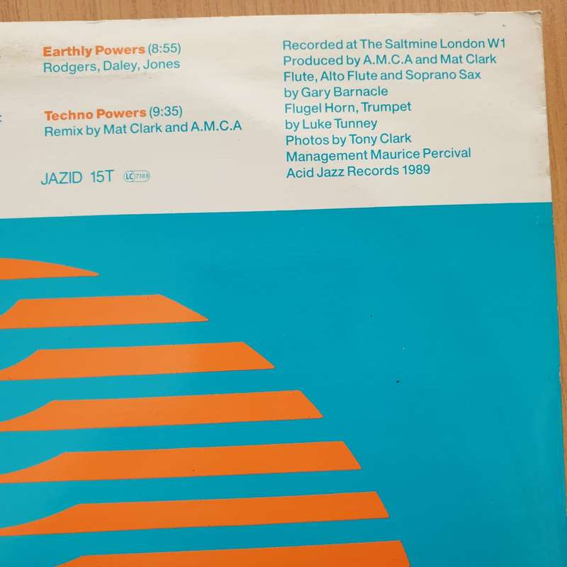 A Man Called Adam  Earthly Powers  Vinyl LP Record - Very-Good+ Quality (VG+) (verygoodplus)