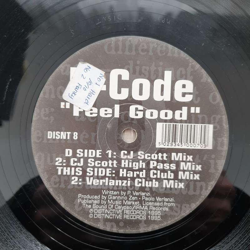 B-Code  Feel Good  Vinyl LP Record - Very-Good+ Quality (VG+) (verygoodplus)