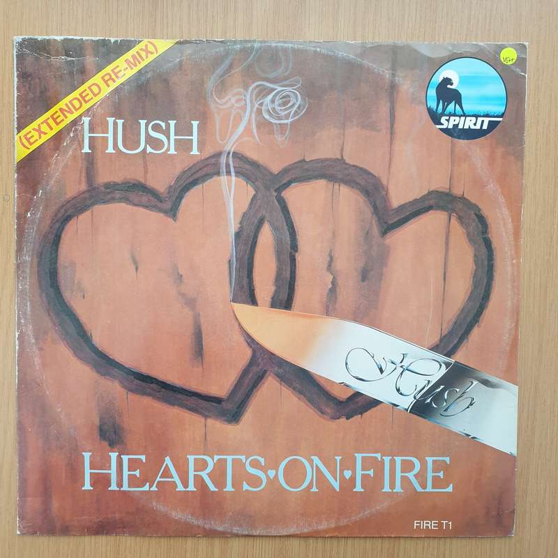 Hush  Hearts On Fire  Vinyl LP Record - Very-Good+ Quality (VG+) (verygoodplus)
