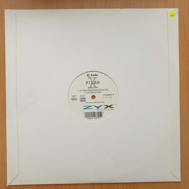 DJ Dado  X-Files - Vinyl LP Record - Very-Good+ Quality (VG+) (verygoodplus)
