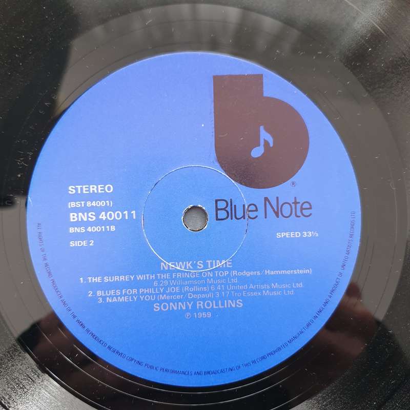 Sonny Rollins  Newk's Time -  Vinyl LP Record - Very-Good+ Quality (VG+)