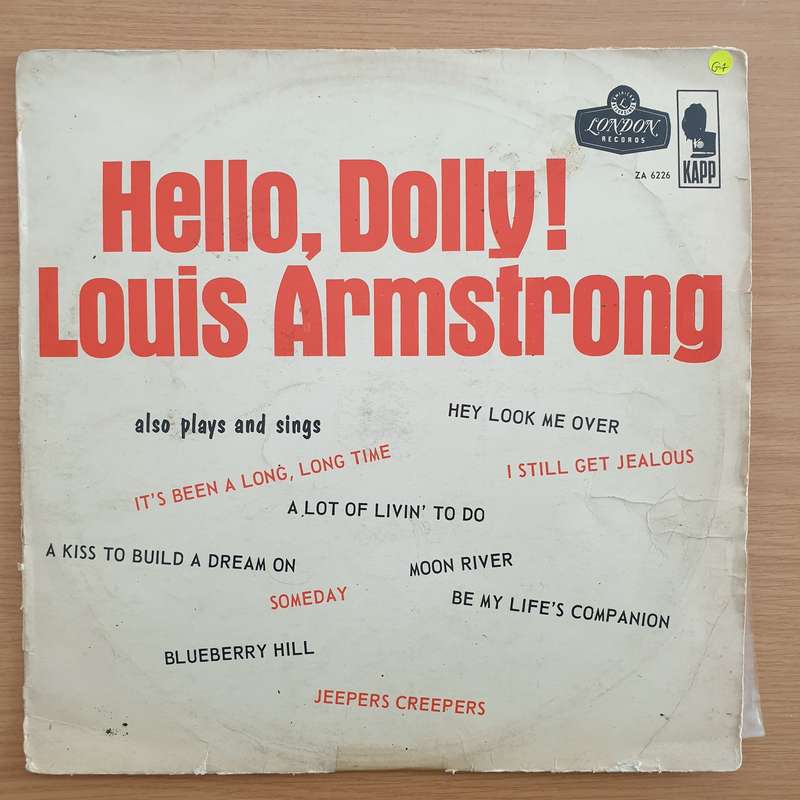 Louis Armstrong And The All Stars  Hello, Dolly! - Vinyl LP Record  (G+)