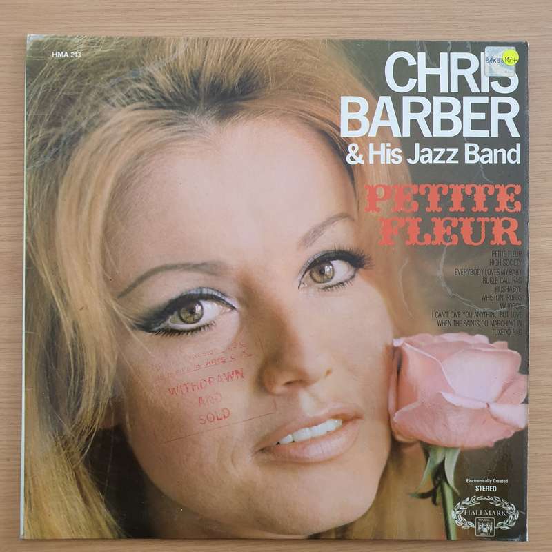 Chris Barber & His Jazz Band  Petite Fleur  - Vinyl LP Record - Very-Good+ Quality (VG+)