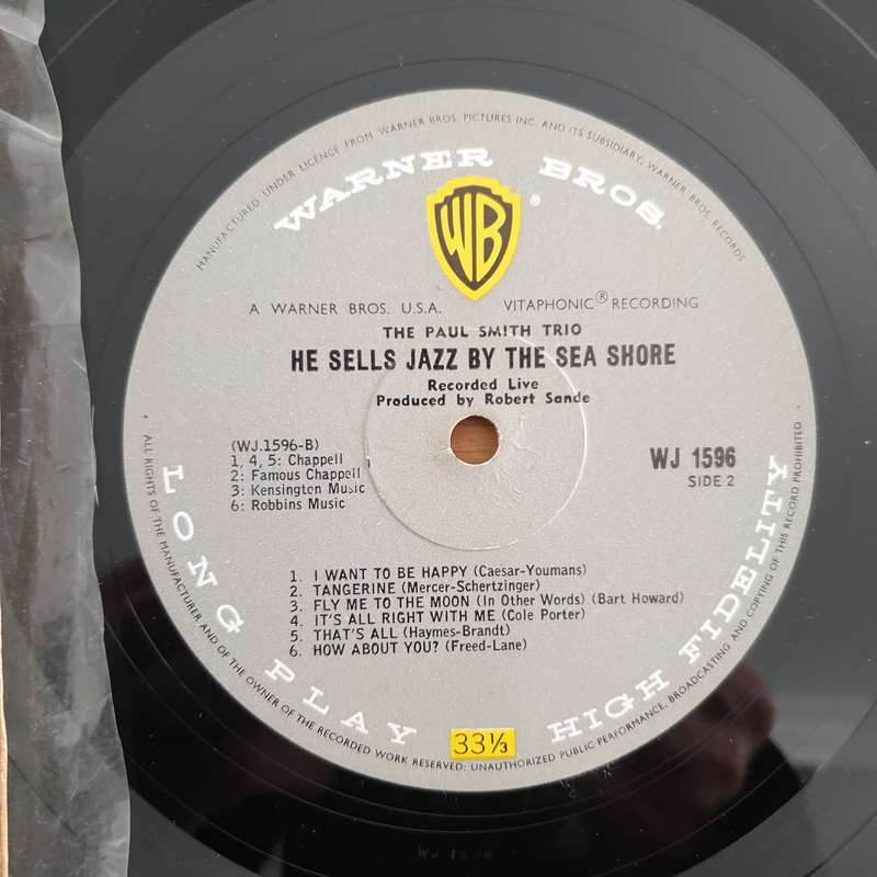 The Paul Smith Trio  He Sells Jazz By The Sea Shore -  Vinyl LP Record - Very-Good Quality ...