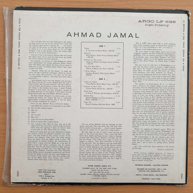 Ahmad Jamal  Portfolio Of Ahmad Jamal - Vinyl LP Record - Very-Good- Quality (VG-)