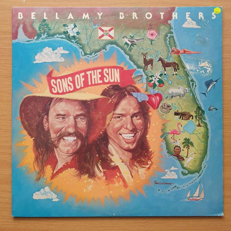 Bellamy Brothers  Sons Of The Sun -  Vinyl LP Record - Very-Good+ Quality (VG+)