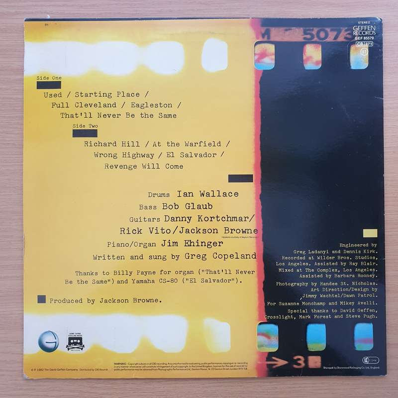 Greg Copeland  Revenge Will Come - Vinyl LP Record - Very-Good+ Quality (VG+) (verygoodplus)