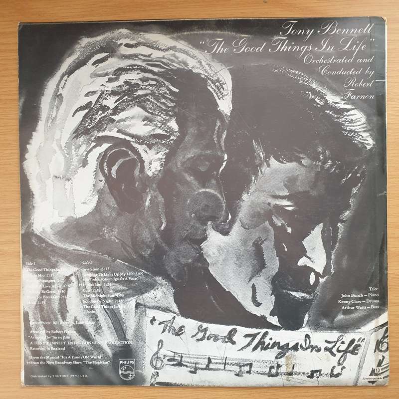 Tony Bennett - The Good Things in Life - Vinyl LP Record - Very-Good+ Quality (VG+)