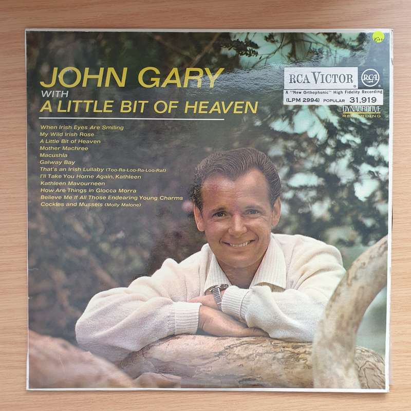 John Gary - A Little Bit Of Heaven  Vinyl LP Record - Very-Good+ Quality (VG+)
