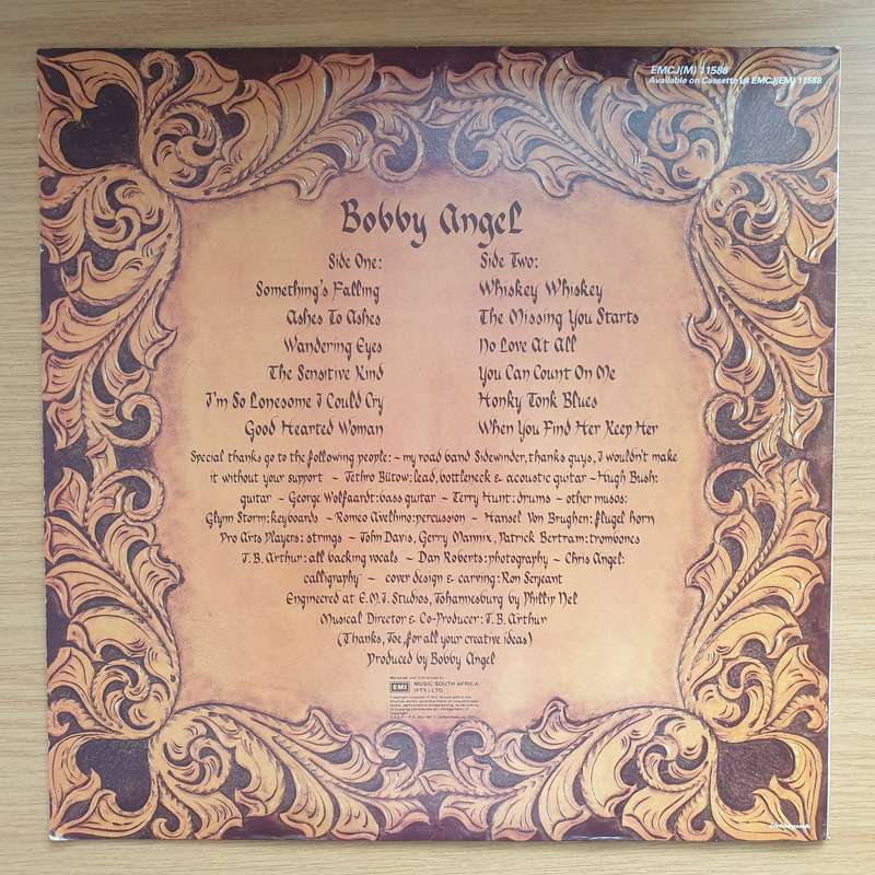 Bobby Angel - Ashes to Ashes - Vinyl LP Record - Very-Good+ Quality (VG+)