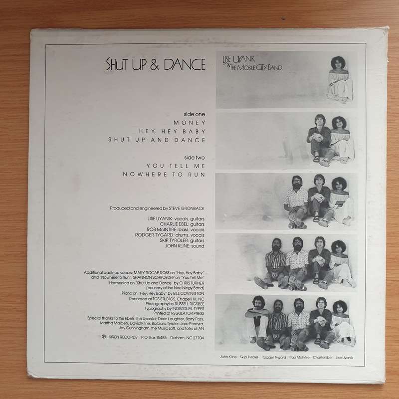 Lise Uyanik & The Mobile City Band  Shut Up & Dance - Vinyl LP Record - Very-Good+ Quality (VG+)