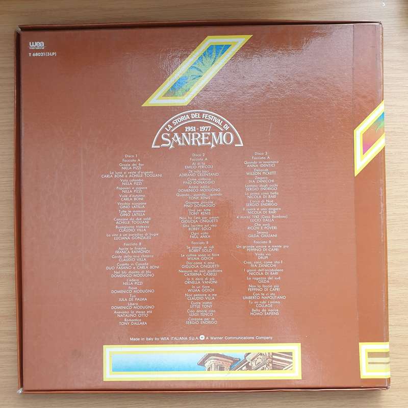 La História Del Festival De San Remo 1951 - 1977 - 3 x Vinyl LP Record Box Set - Very-Good+ Qual...