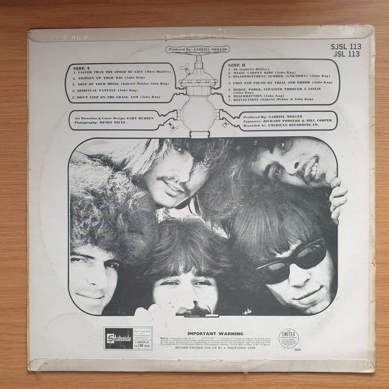 Steppenwolf  The Second  Vinyl LP Record - Very-Good+ Quality (VG+)