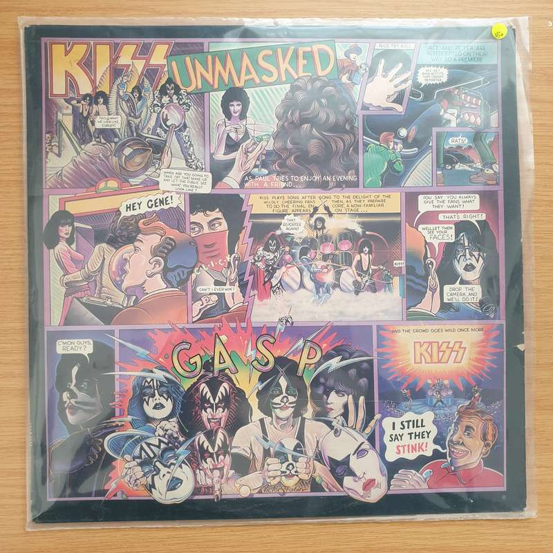 Kiss  Unmasked - Vinyl LP Record - Very-Good+ Quality (VG+)