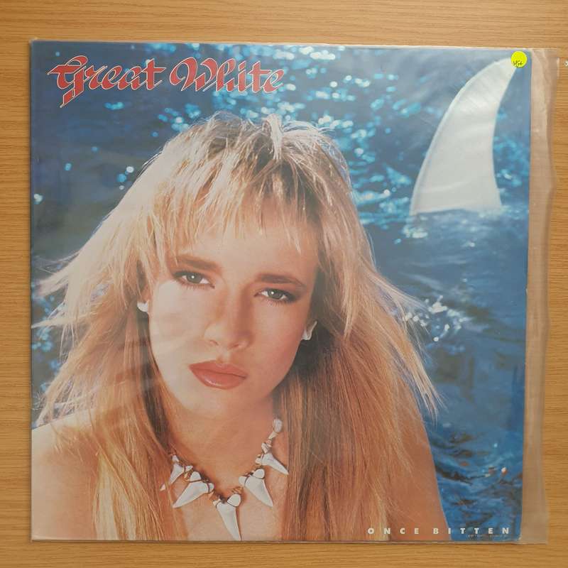 Great White  Once Bitten - Vinyl LP Record - Very-Good+ Quality (VG+)