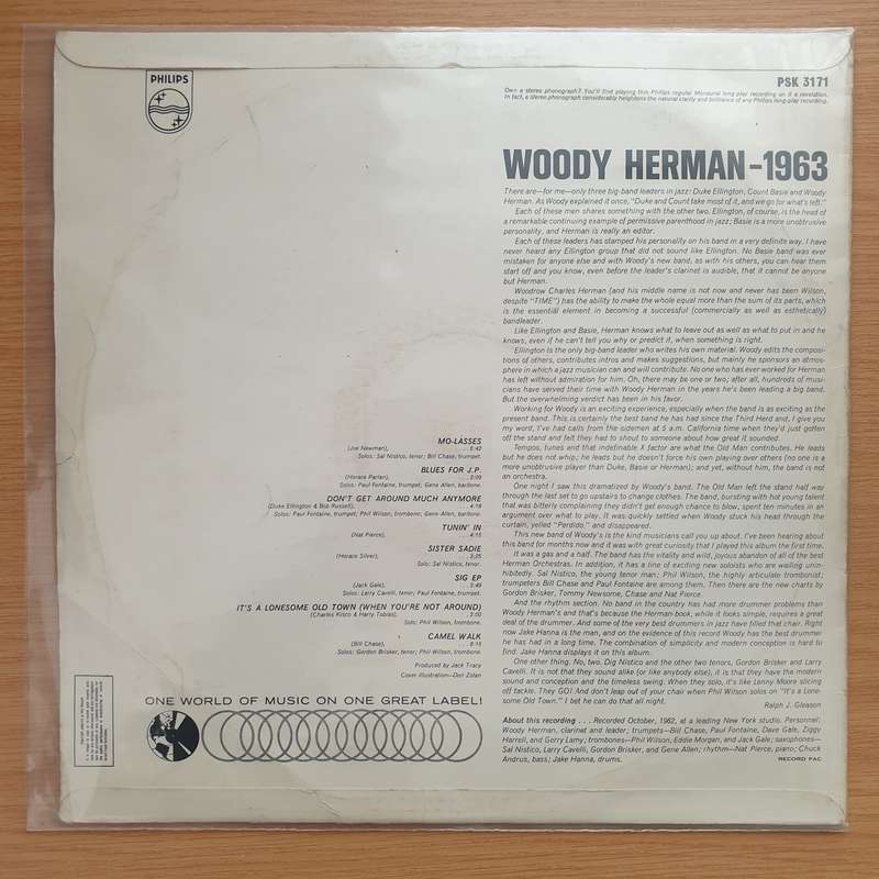 Woody Herman  1963  The Swinginest Big Band Ever - Vinyl LP Record - Very-Good+ Quality ...