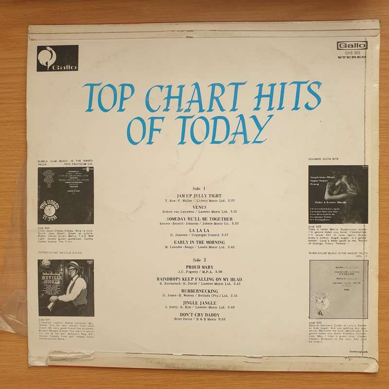 Top Hits of Today - Vinyl LP Record - Very-Good+ Quality (VG+)