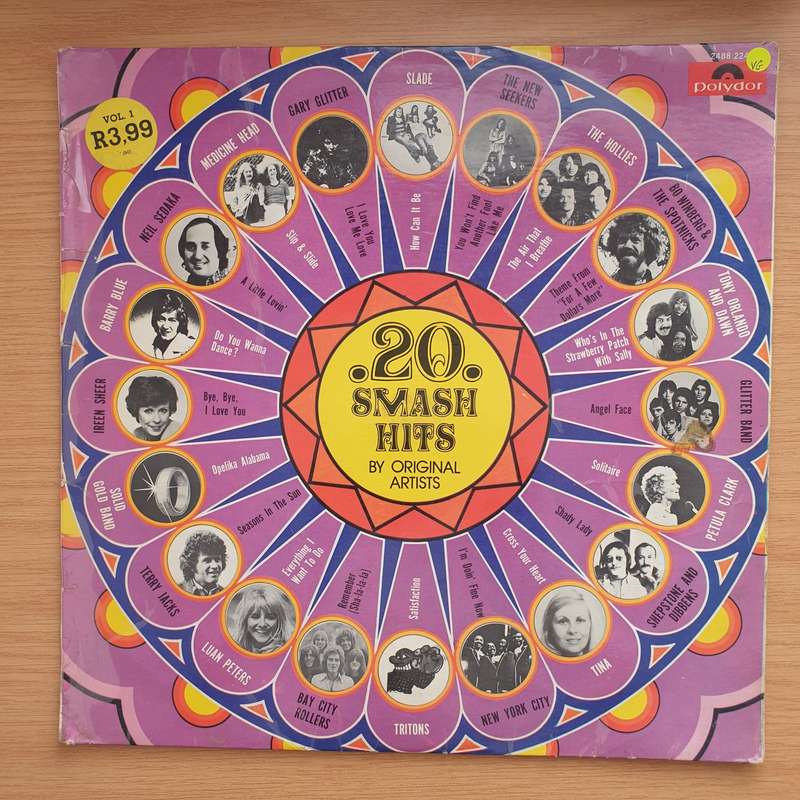 20 Smash Hits by Original Artists -  Vinyl LP Record - Very-Good Quality (VG) (verry)