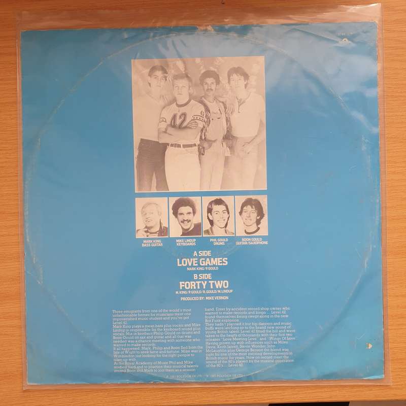 Level 42  Love Games - Vinyl LP Record - Very-Good+ Quality (VG+)