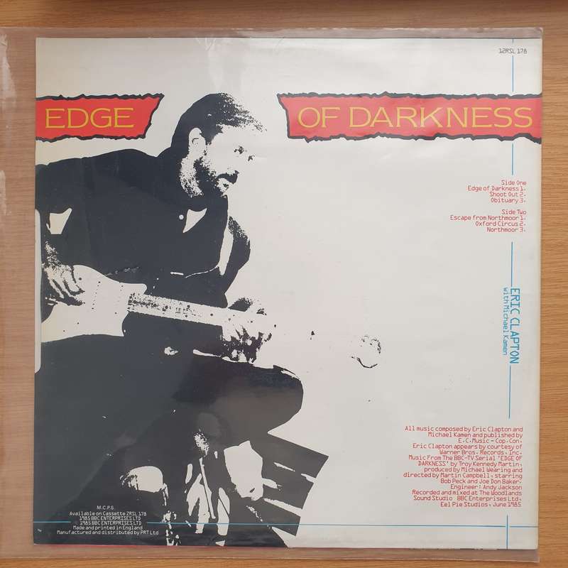 Eric Clapton with Michael Kamen  Edge Of Darkness - Vinyl LP Record - Very-Good+ Quality (VG+)