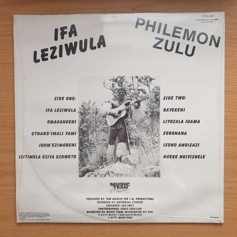 Philemon Zulu  Ifa Leziwula - Vinyl LP Record - Sealed