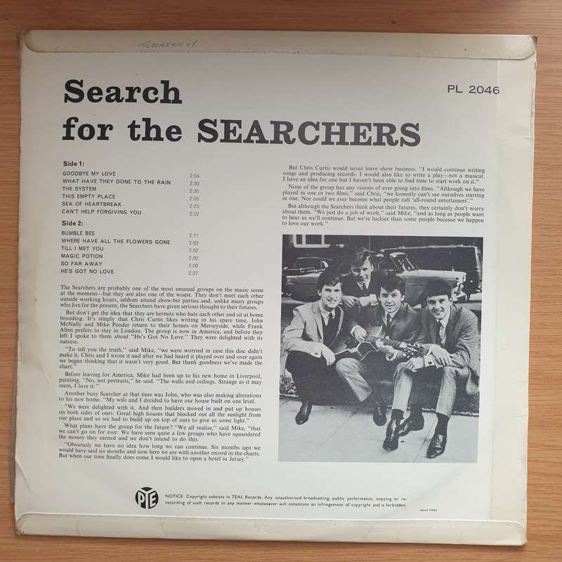 The Searchers  Search For The Searchers -  Vinyl LP Record - Very-Good Quality (VG) (verry)