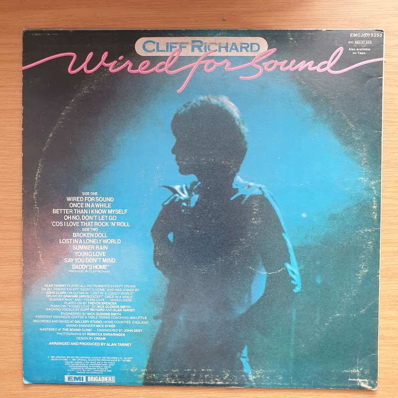 Cliff Richard - Wired For Sound  - Vinyl LP Record - Very-Good+ Quality (VG+)