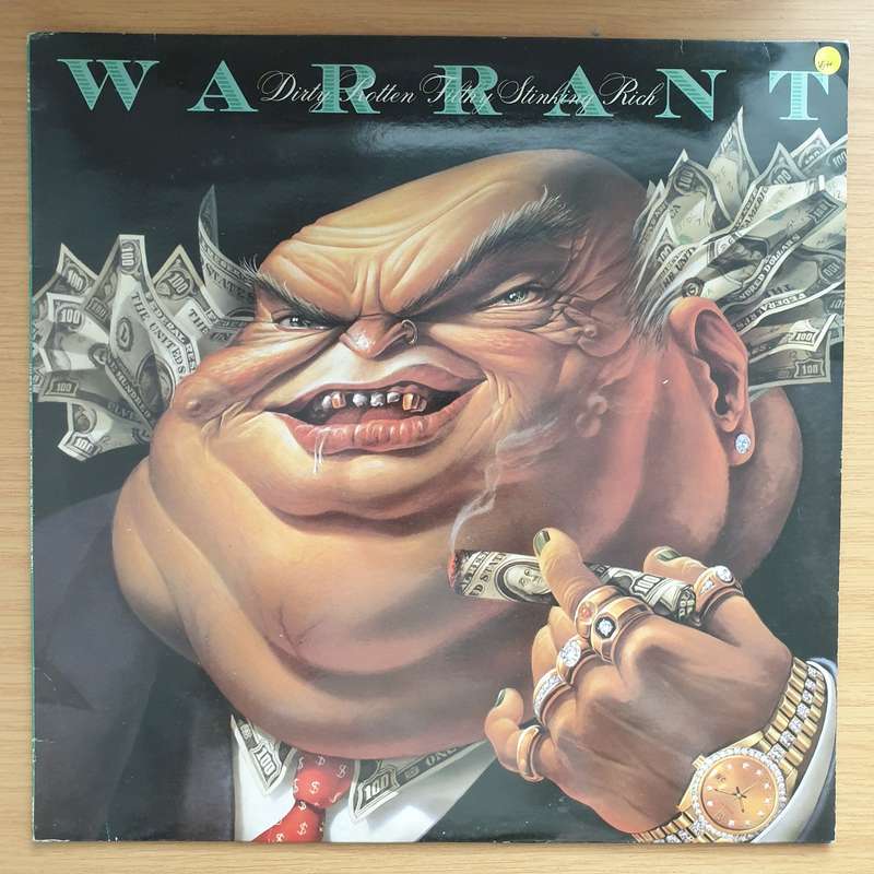 Warrant  Dirty Rotten Filthy Stinking Rich  - Vinyl LP Record - Very-Good+ Quality (VG+)