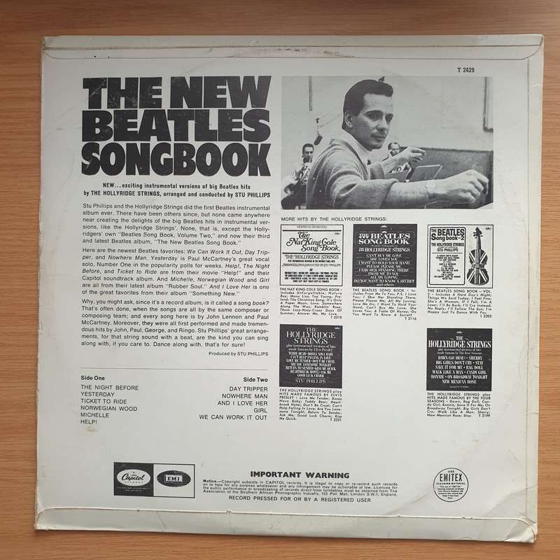 The Hollyridge Strings  The New Beatles Songbook - Vinyl LP Record - Very-Good+ Quality (VG+)