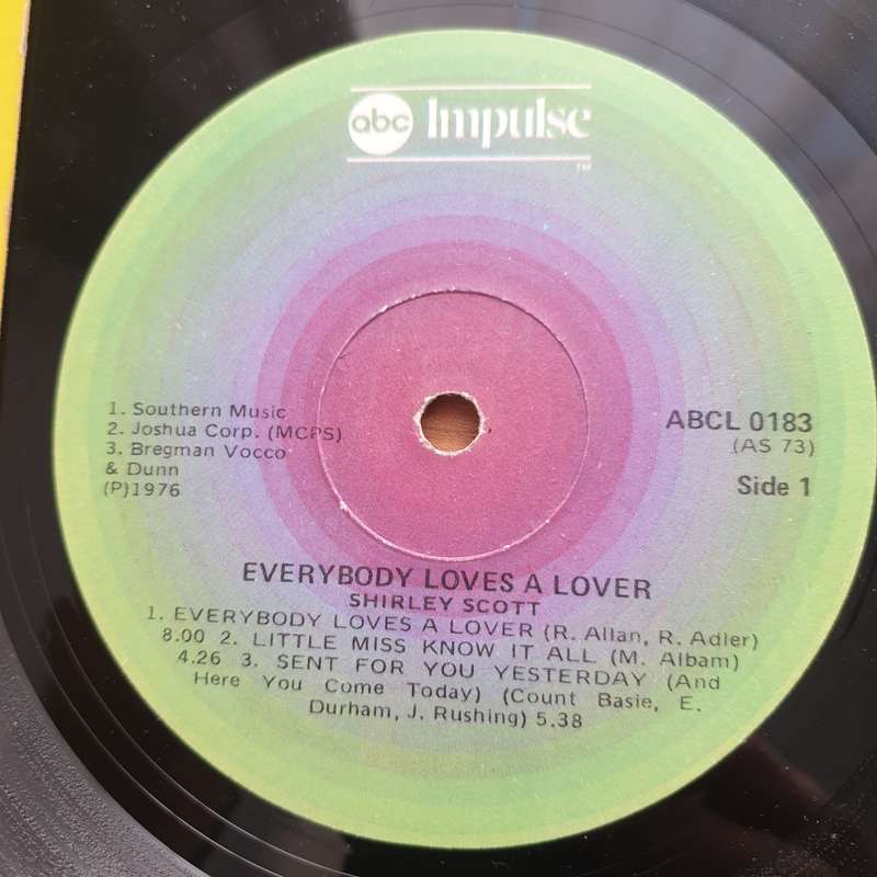 Shirley Scott  Everybody Loves A Lover - Vinyl LP Record (VG+)