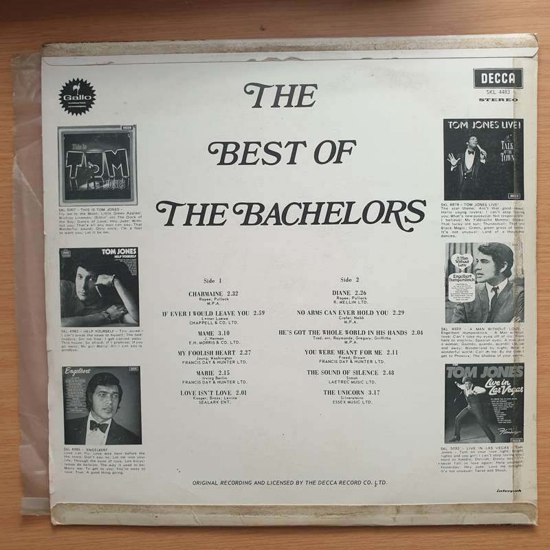 The Bachelors  The Best Of The Bachelors - Vinyl LP Record - Very-Good+ Quality (VG+)