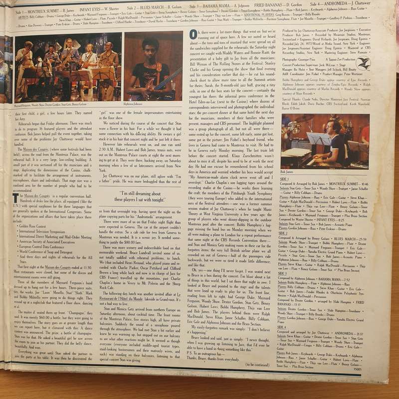 Montreux Summit Volume 1 - Double Vinyl Record - Opened  - Very-Good+ Quality (VG+)