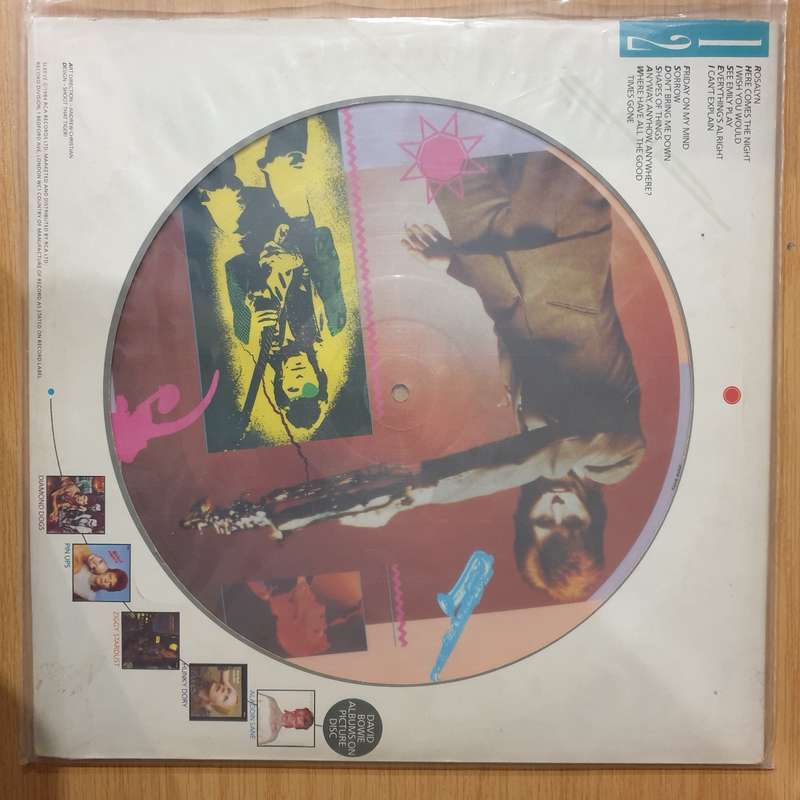 David Bowie - Pin Ups - Picture Disc - Limited Edition  Vinyl LP Record - Very-Good+ Qualit...