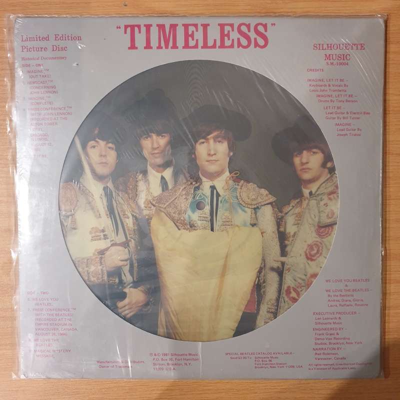 The Beatles  Timeless - Picture Disc  Vinyl LP Record - Very-Good+ Quality (VG+)
