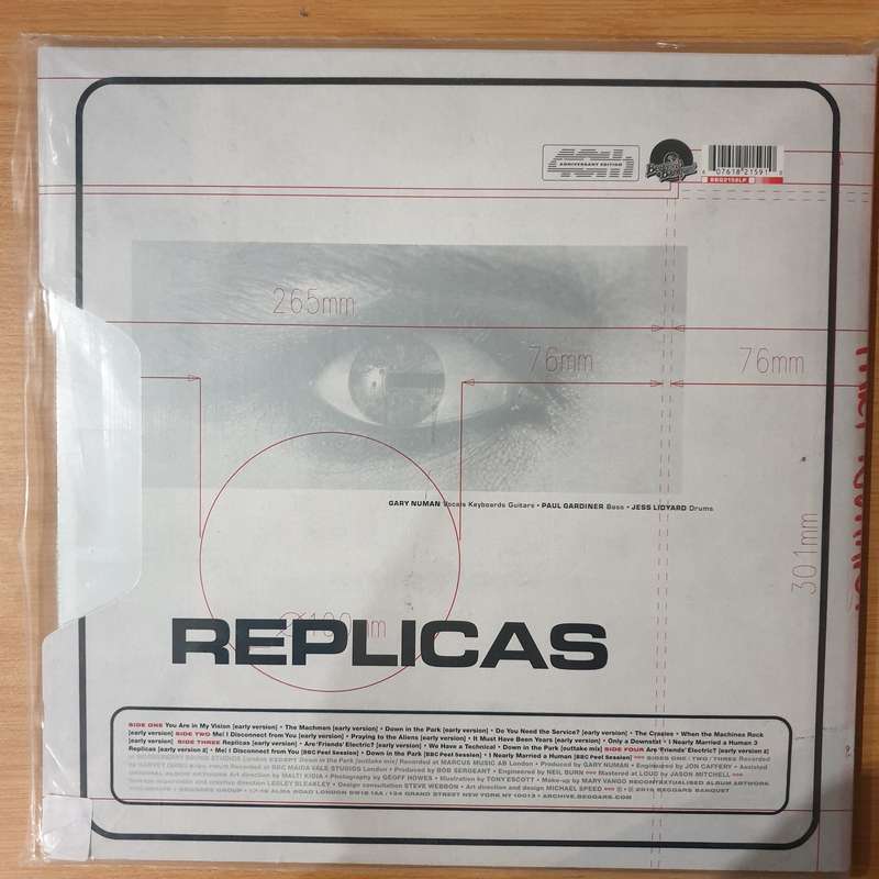 Tubeway Army (Gary Numan) Replicas - Blue/Green Colour  Double Vinyl LP Record - Very-Go...