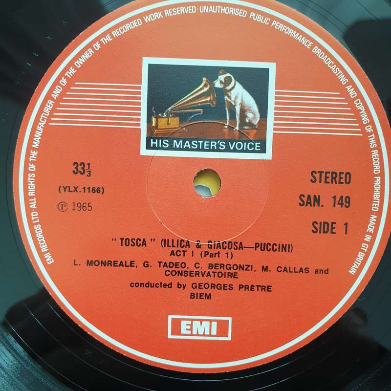 Puccini - Tosca - Maria Callas, Carlo Bergonzi, Tito Gobbi, Georges Prêtre - Double Vinyl LP Rec...