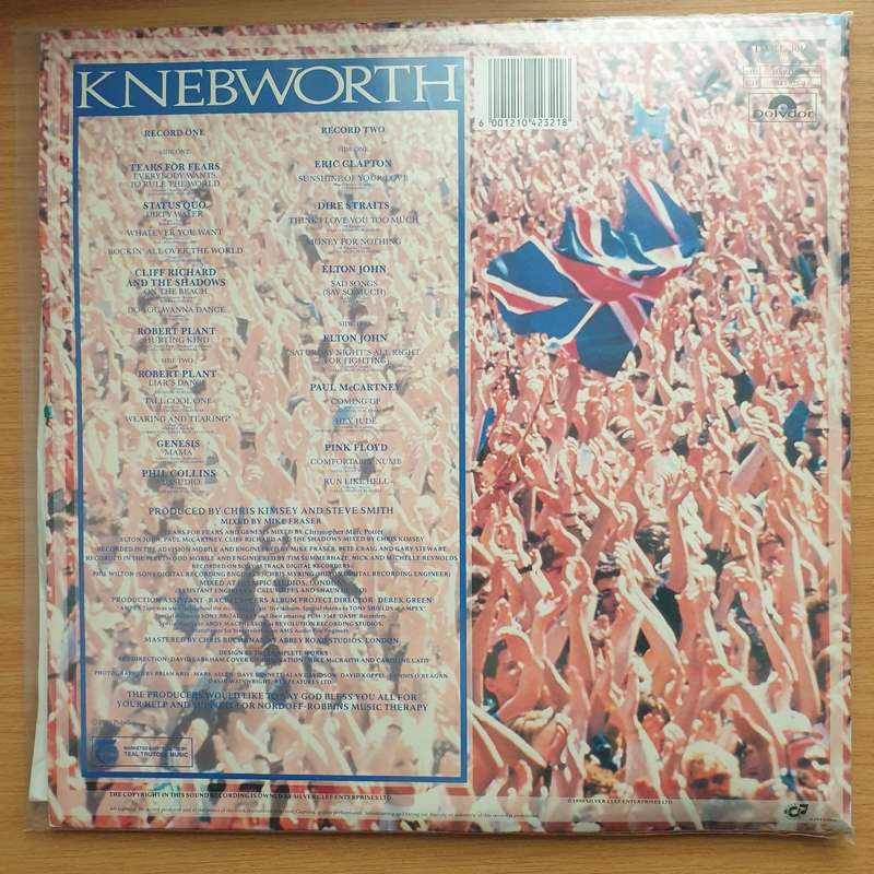 Knebworth - Live - Vinyl LP Record - Very-Good+ Quality (VG+)
