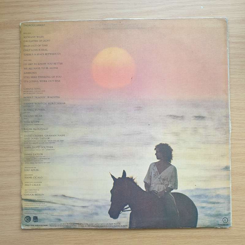 Carole King - Thoroughbred -  Vinyl LP Record - Very-Good Quality (VG) (verry)