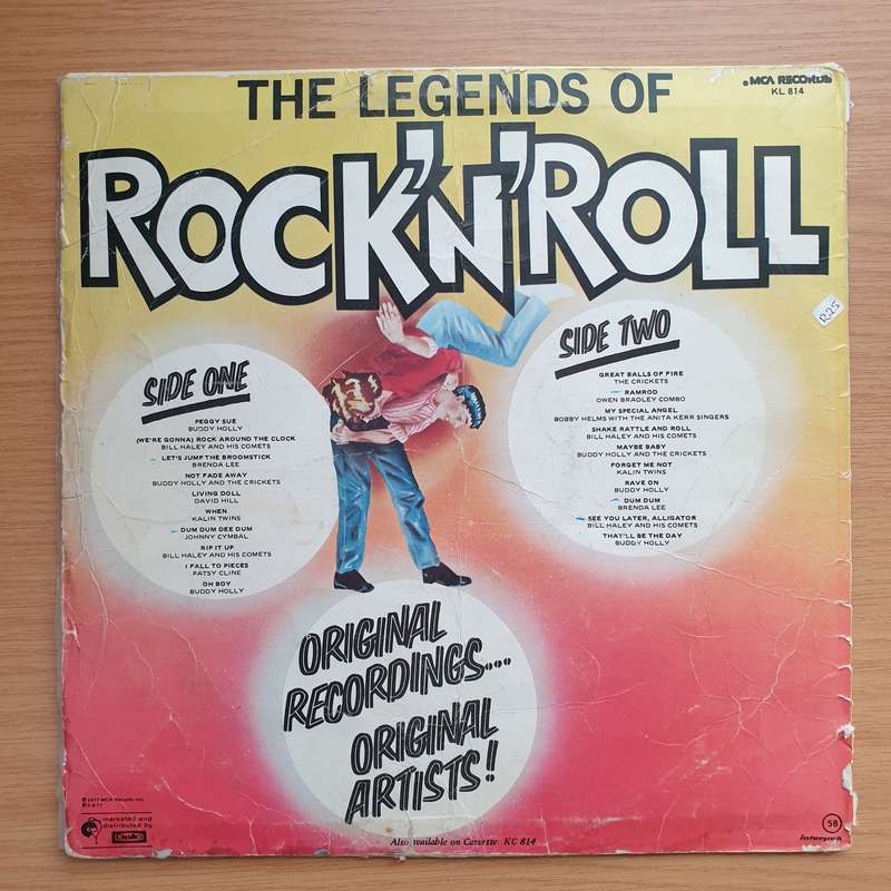 The Legends of Rock 'n' Roll - Vinyl LP Record - Very-Good+ Quality (VG+)