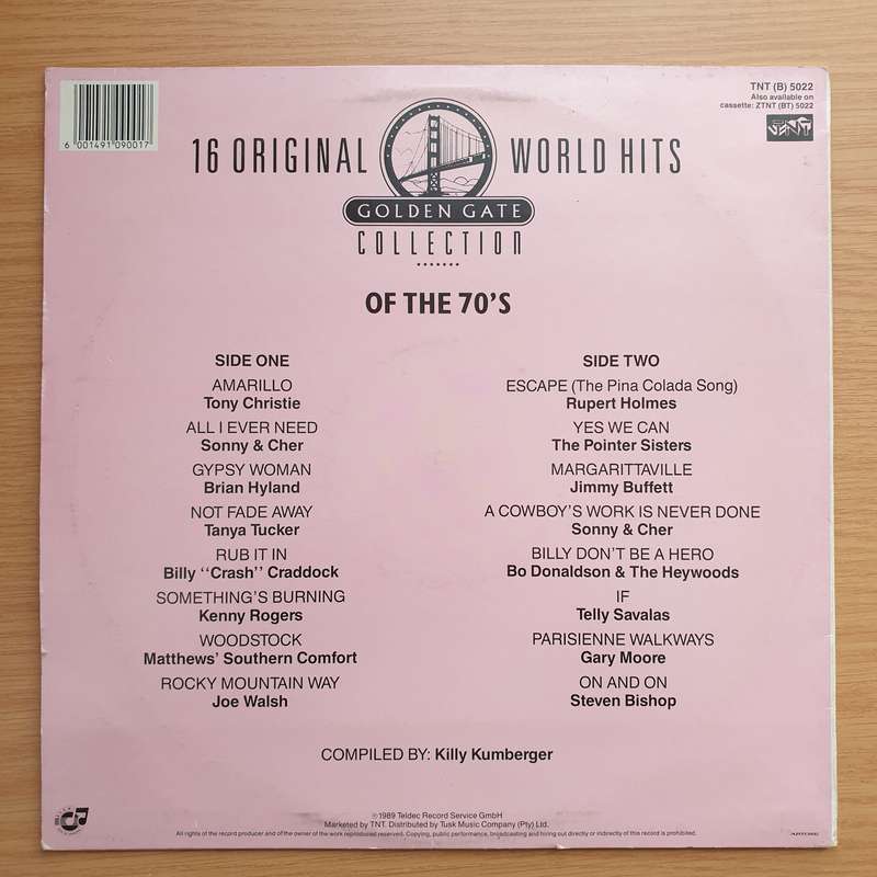 16 Original World Hits Collection of the Seventies -  Vinyl LP Record - Very-Good Quality (VG) (v...