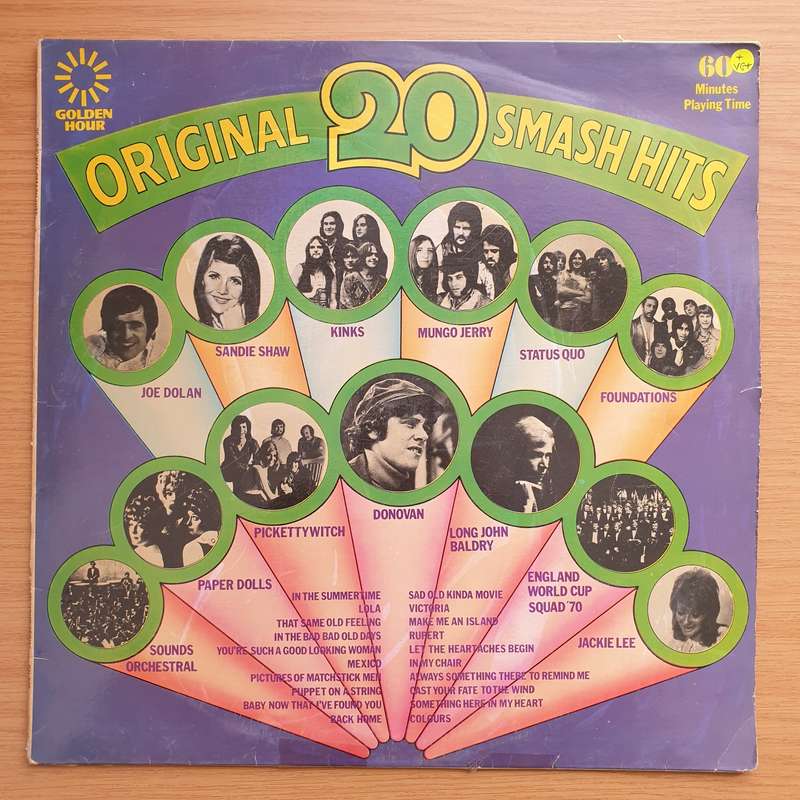 20 Original Smash Hits - Vinyl LP Record - Very-Good+ Quality (VG+)