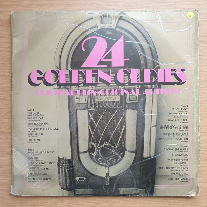 24 Golden Oldies - Original Artists -  Double Vinyl LP Record - Very-Good Quality (VG) (verry)