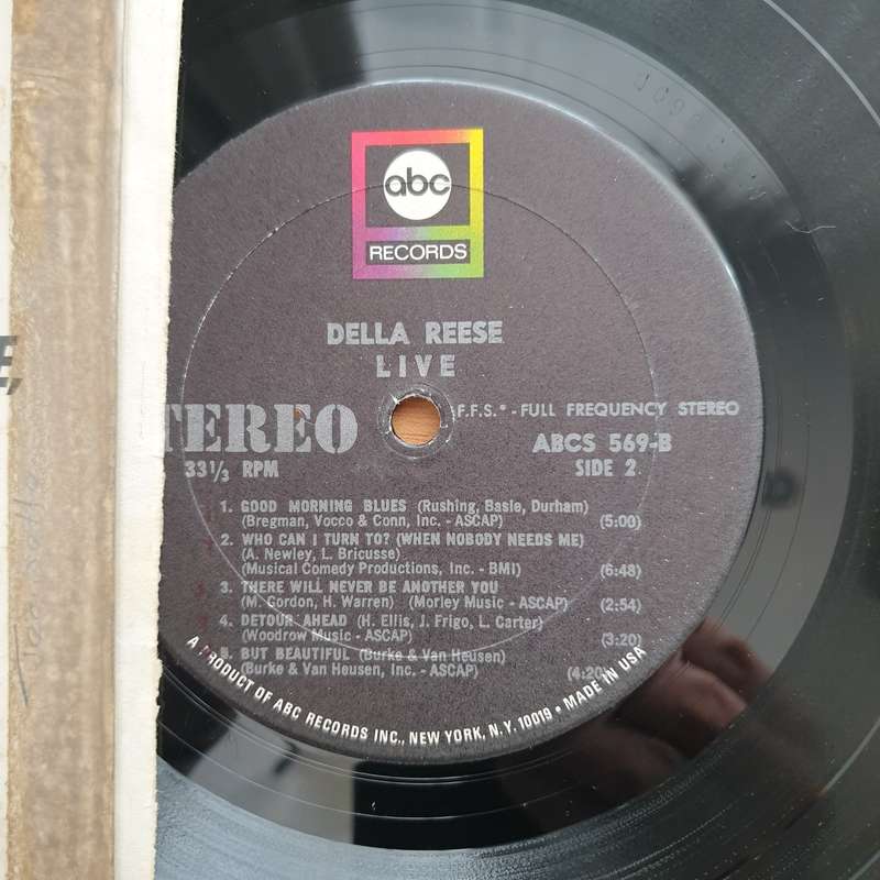 Della Reese  Della Reese Live - Vinyl LP Record - Very-Good+ Quality (VG+)