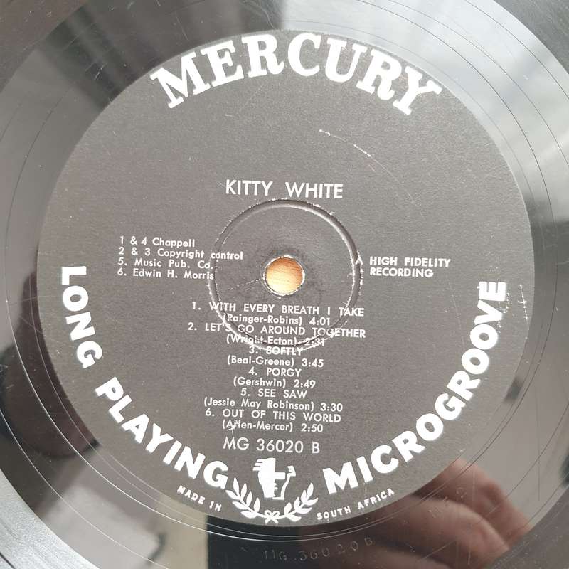 Kitty White  A New Voice In Jazz  - Vinyl LP Record - Very-Good- Quality (VG-)