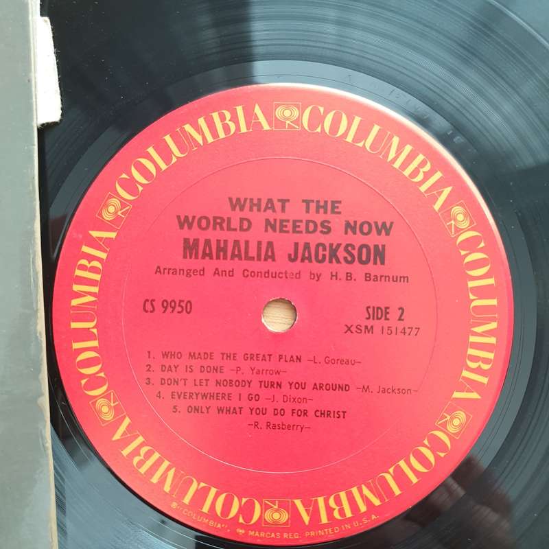 Mahalia Jackson  What The World Needs Now - Vinyl LP Record - Very-Good+ Quality (VG+)