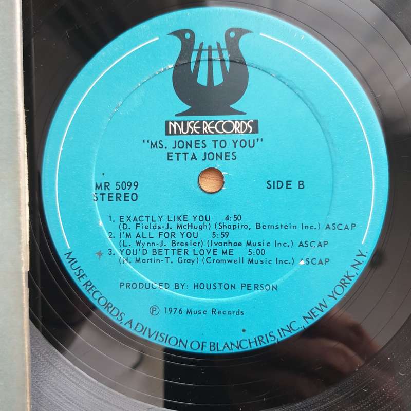 Etta Jones  Ms Jones To You  - Vinyl LP Record - Very-Good- Quality (VG-)